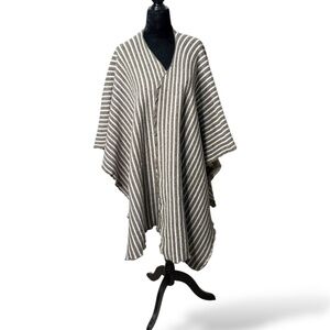 ITALIAN LINES Wool Nylon Blend Boho Poncho One Size Fits All MADE IN ITALY O/S